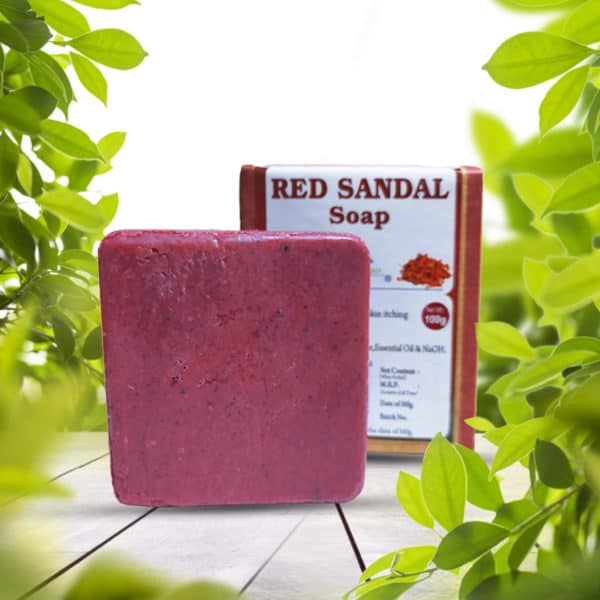 red sandal soap 100g