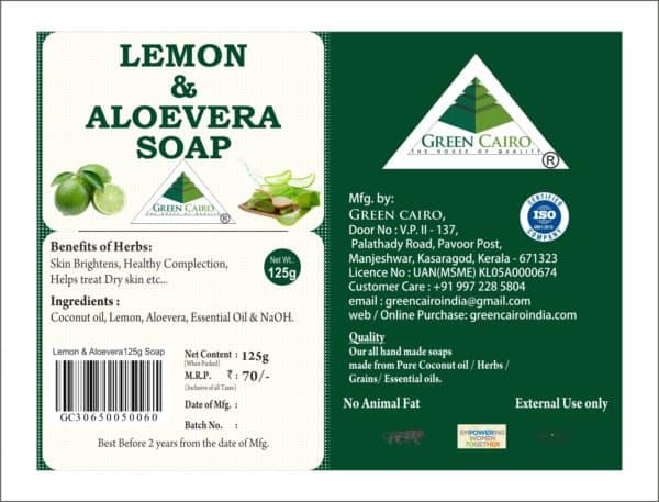 lemon aloevera soap pack