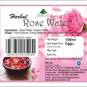 rose water 100ml pack