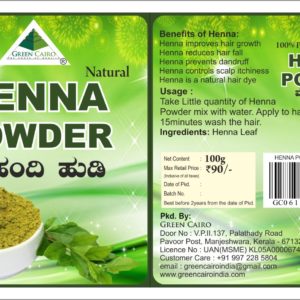 henna powder pack