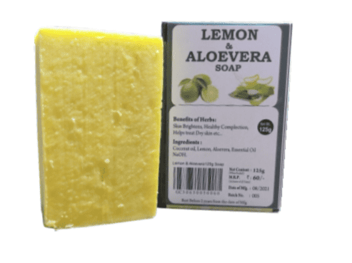 Lemon and Aloevera Soap 125g