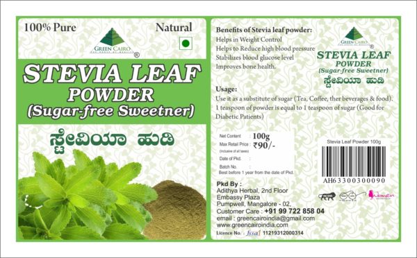 Stevia Leaf powder pack
